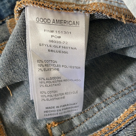 Good American Good Legs Flare Jeans SZ 15 - Picture 3 of 7